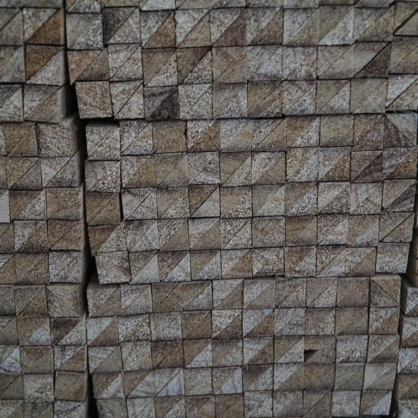 Natural Paulownia Triangle Chamfer Solid Wood Strips