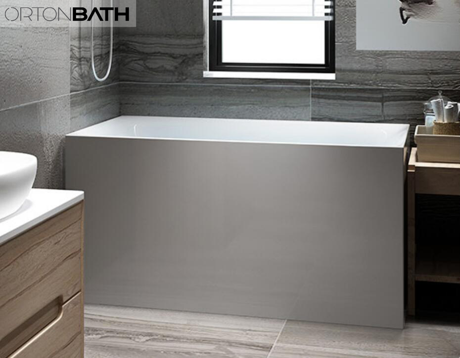 Угловая акриловая ванна Orton с гидромассажем