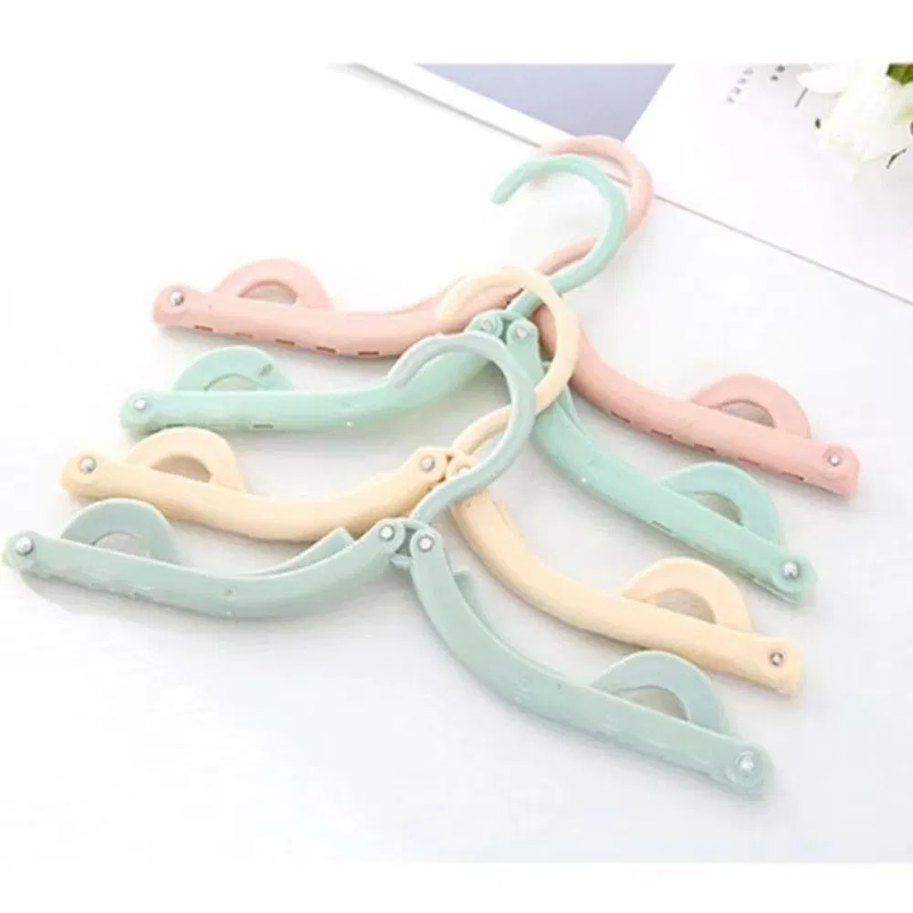 Travel Coat Portable & Foldable Hangers Folding Design with Skirt Trouser Clips Bl23155