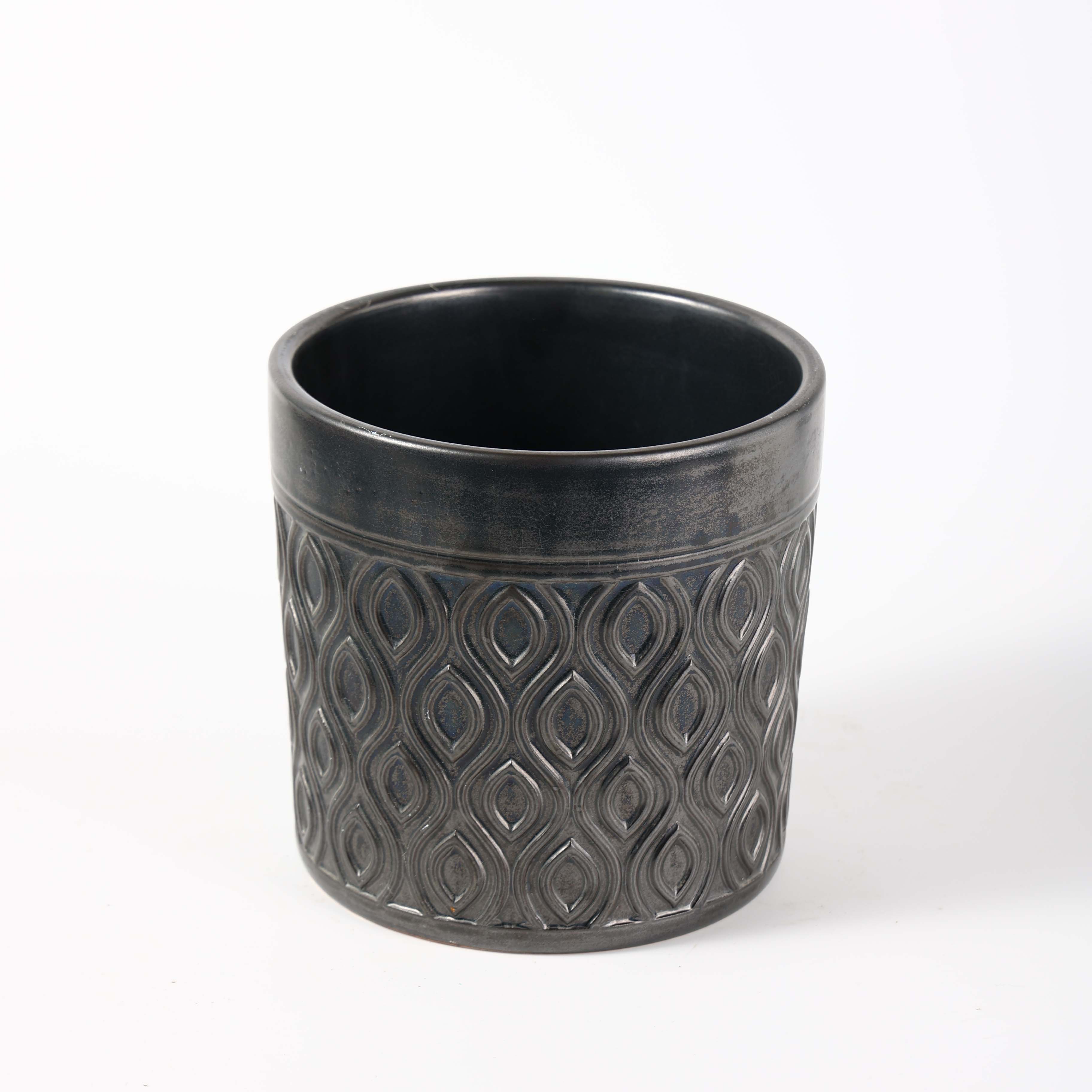 Горшок керамический цветочный глазурованный многоразовый