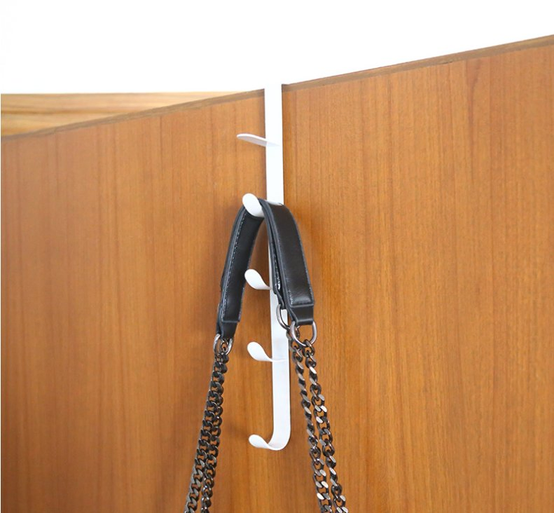Non-Perforated Door Rear Hook for Clothes and Hats Shelves Non-Trace Door Hook