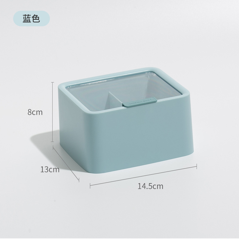 Cotton Swab Holder Jar Plastic Container Dispenser Box Hinged Lid Bathroom Storage