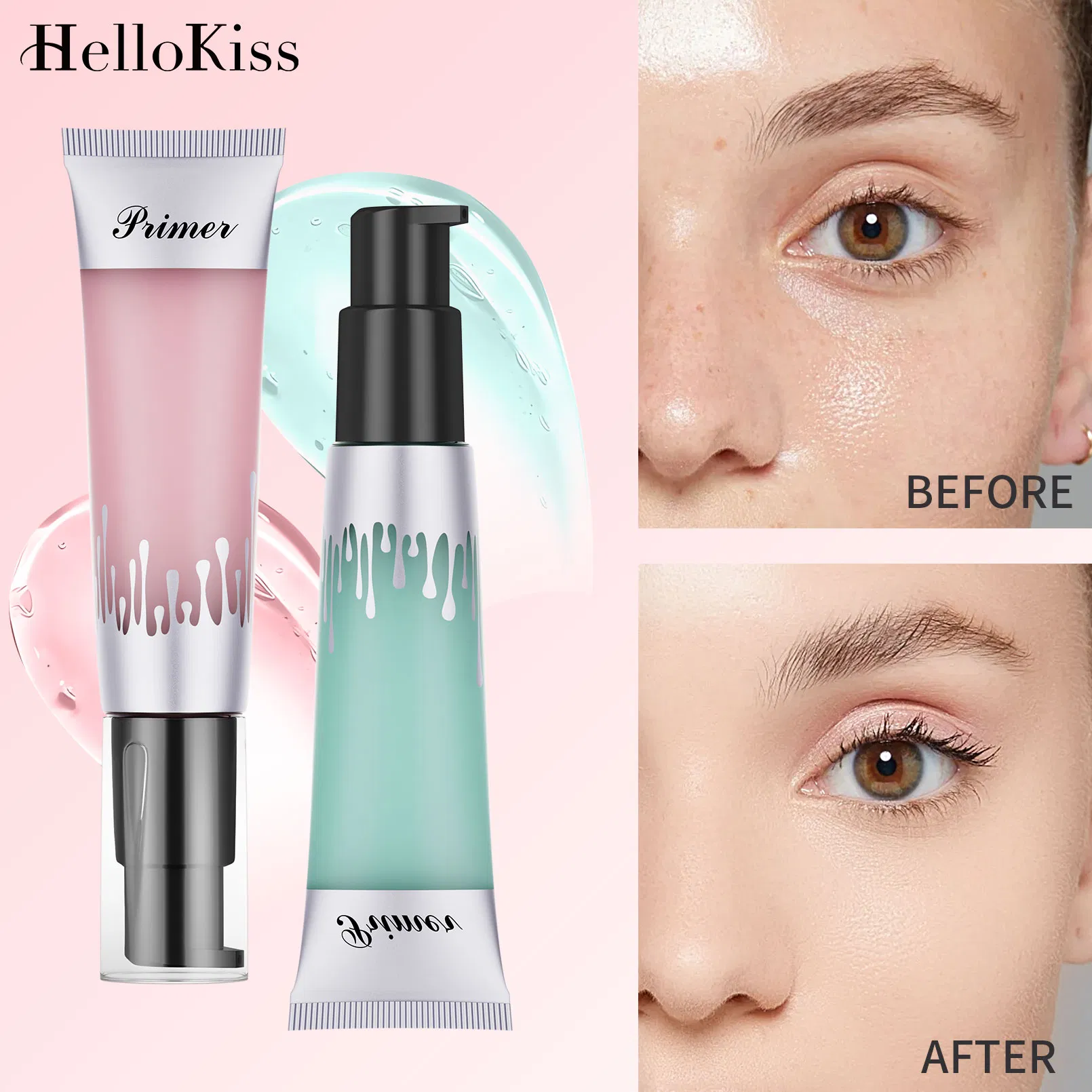 Face Primer Base Custom Private Label Makeup Primer Cream Facial Liquid Makeup Foundation Primer Gel