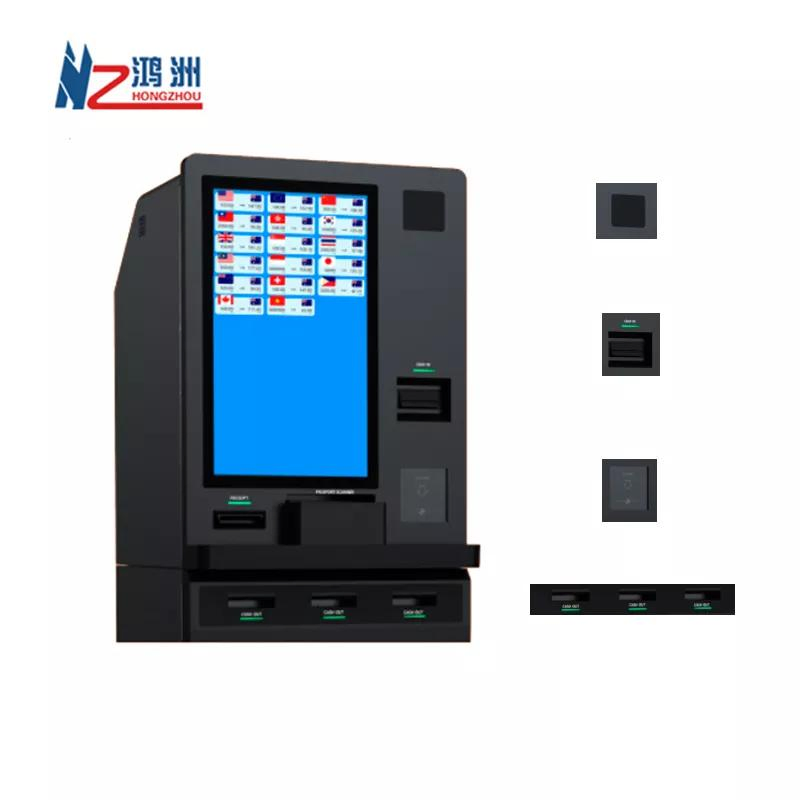 Customized Free Standing Self Service Touch Screen Cash Coin Payment Currency Exchange Kiosk ATM