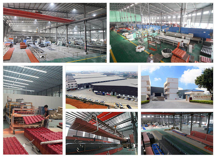 100% New Materials Use Spanish ASA Roof Tile ASA PVC Synthetic Resin Roof Sheets PVC Industrial Roof Tile