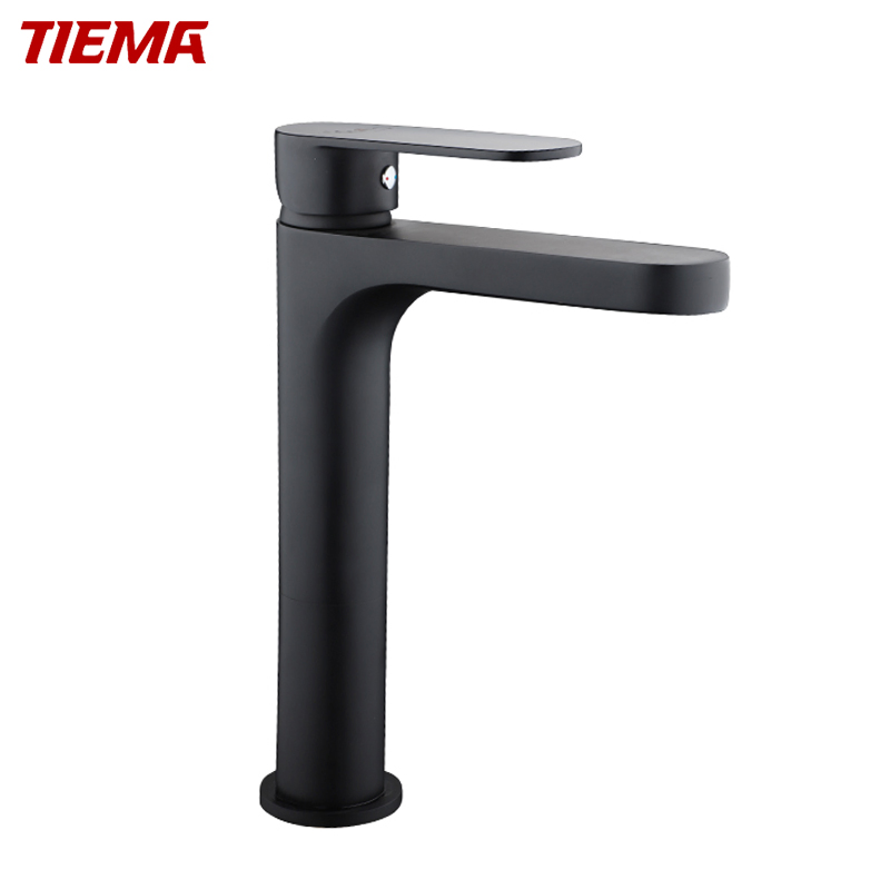 Черный смеситель для раковины ZS40503A