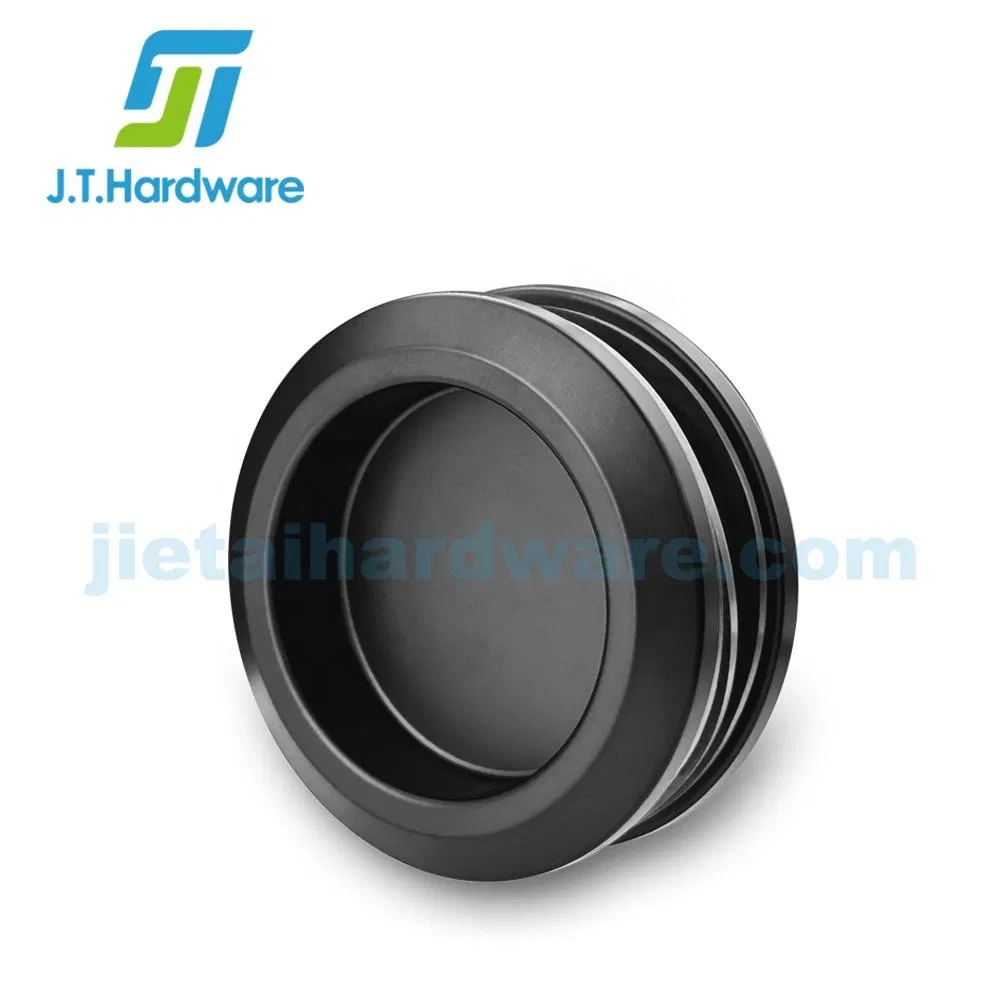 304 316 Stainless Steel Door Hardware Matte Black 180 Degree Frameless Sliding Shower Door System