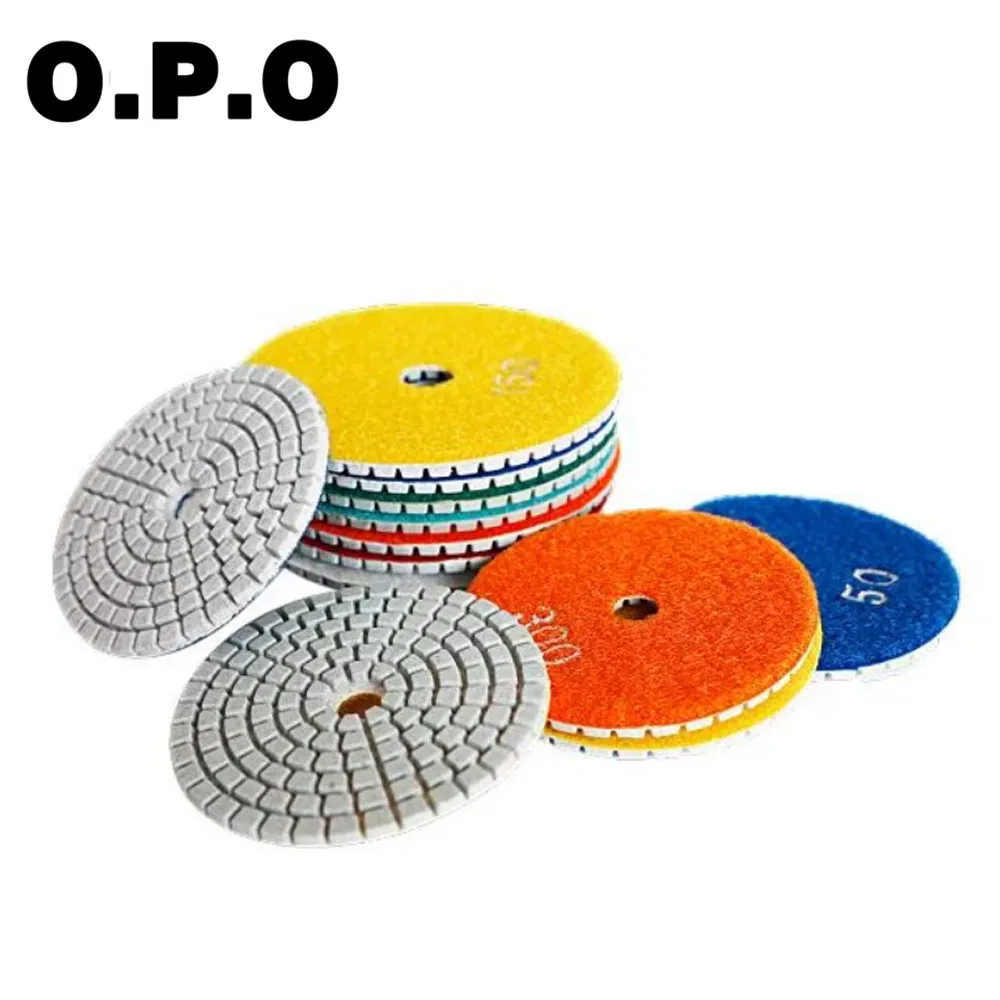 3inch (75mm) Medium Hardness Water Abrasive Disc Backing Pad Set 1000#-5000# Grit Auto Wood Metal Polishing