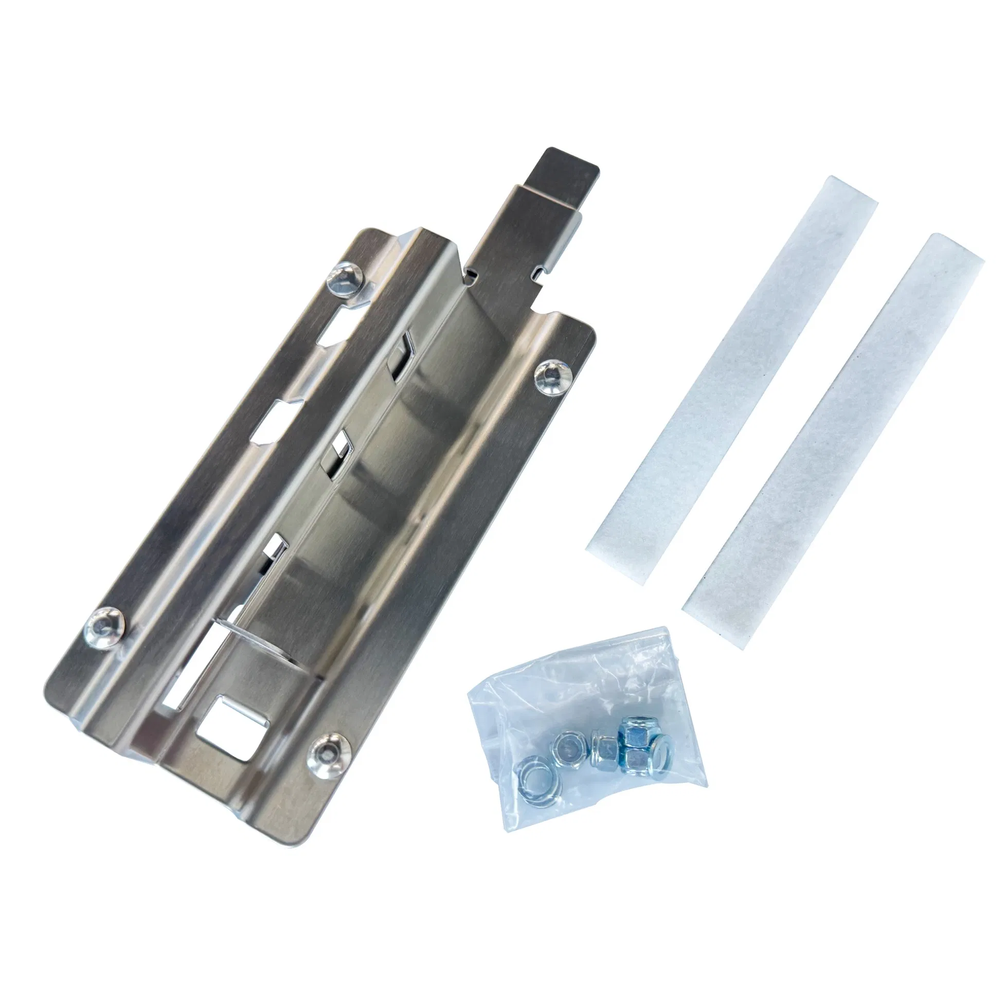 Roll up Door Inside Slide Lock, Brushed Stainless