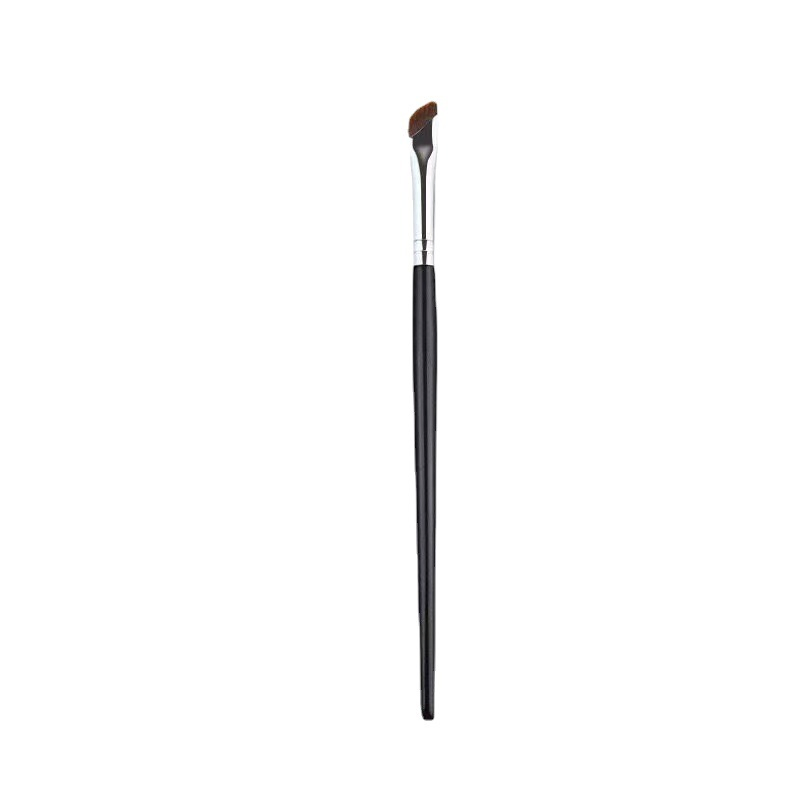 Wholesale Super Fine Sickle Eyeliner Eyebrow Brush Angled Black Slim Eyeliner Brush