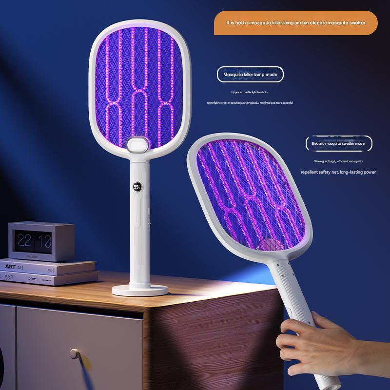 Factory Handheld Mosquito Bat Rechargeable Electric Fly Mosquito Killer Lamp Swatter Bug Zapper Racket Mosquito Repellent Swatter