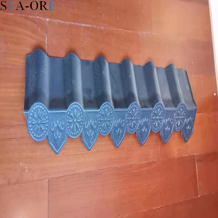 Brick Red Synthetic Resin UPVC ASA Spanish Roof Tile