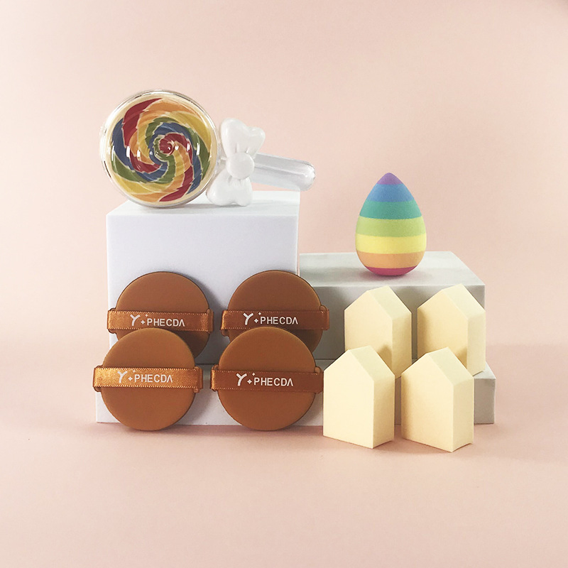 Halloween Holiday Promotional Gift for Makeup Facial Egg Powder Puffs Combination Set
