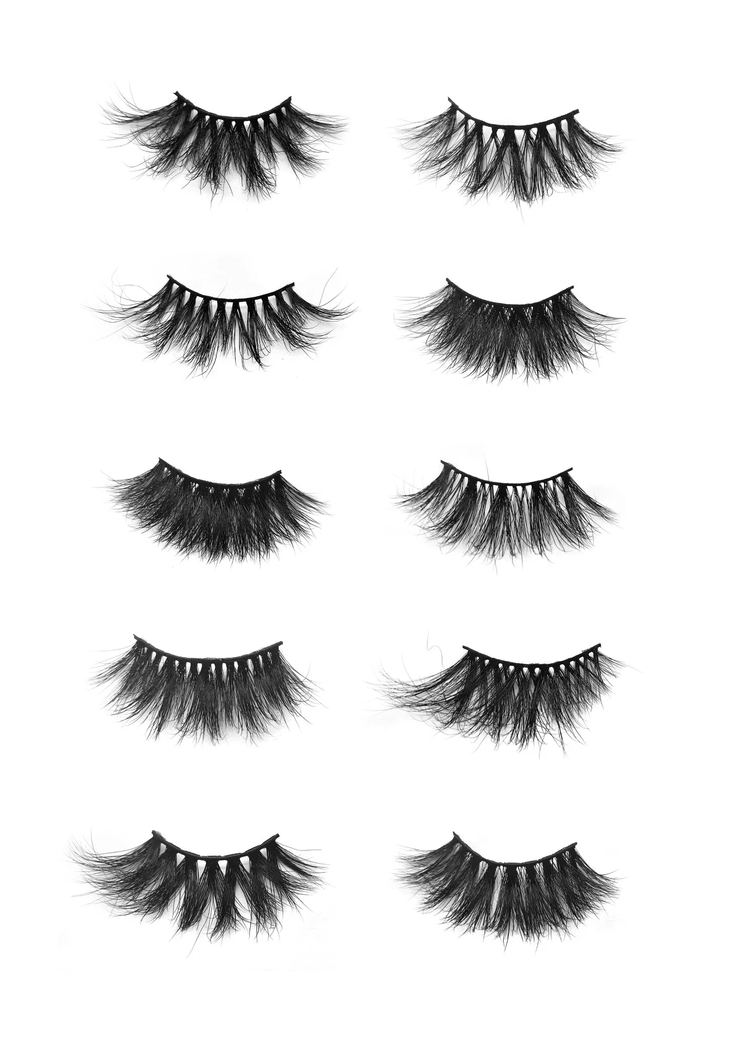 20mm Thick Fluffy 3D Mink Eyelash, Natural Fluffy Wispy Faux Lashes for Makeup
