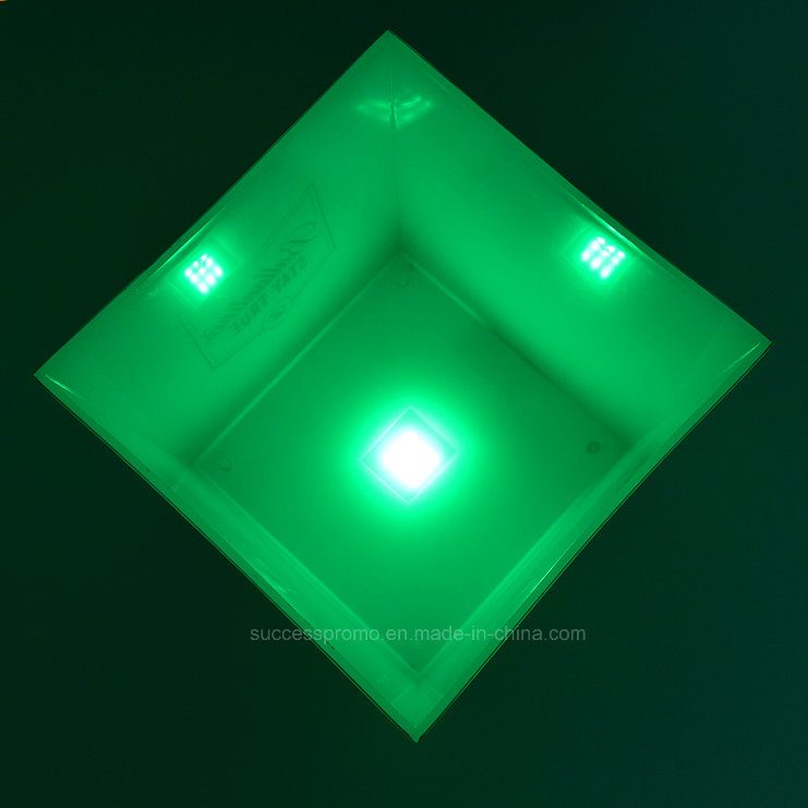 Wholesale Light up White LED Ice Bucket for Promotion Purpose