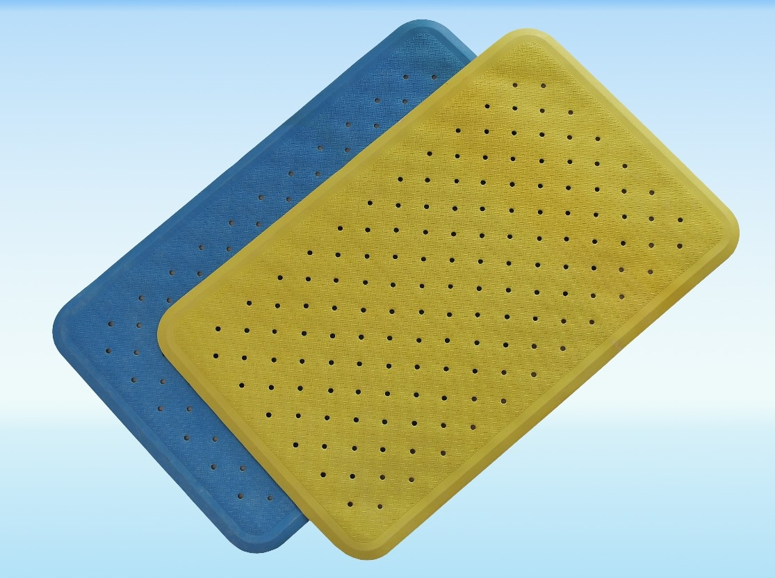 China Manufacturer Eco-Friendly Anti Slip Waterproof Rubber Shower Bath Mat for Baby