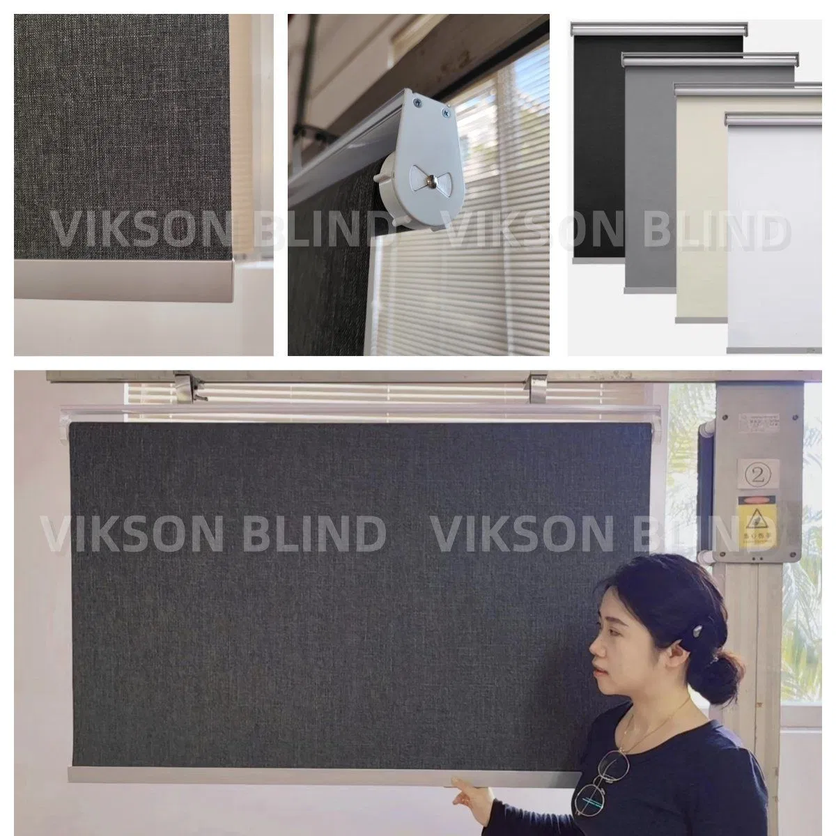 100% Blackout Cordless Roller Blinds Wholesale Indoor/Outdoor Customized Manufacture Roller Blinds