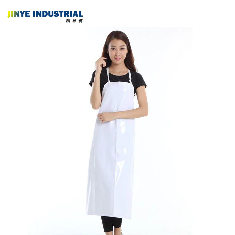 Heavy Duty Food Processing Industry White Blue PVC Work Shop Aprons