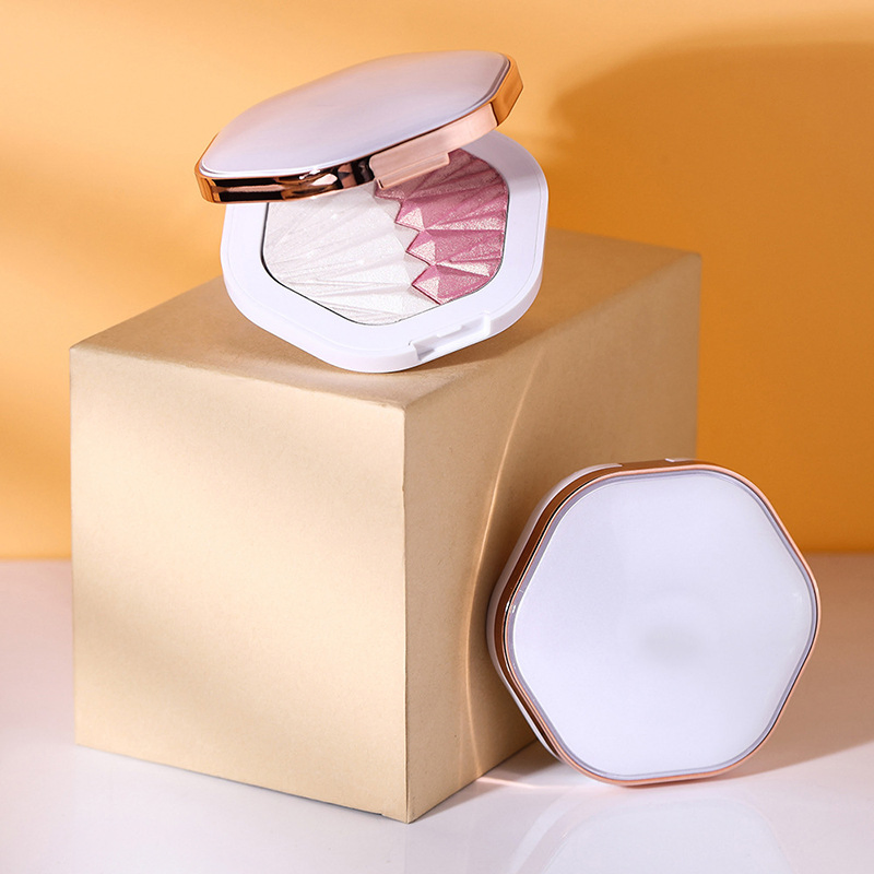 OEM Customized Brightening Pressed Powder Glitter Pearlescent Brightening Concealer Blush Powder