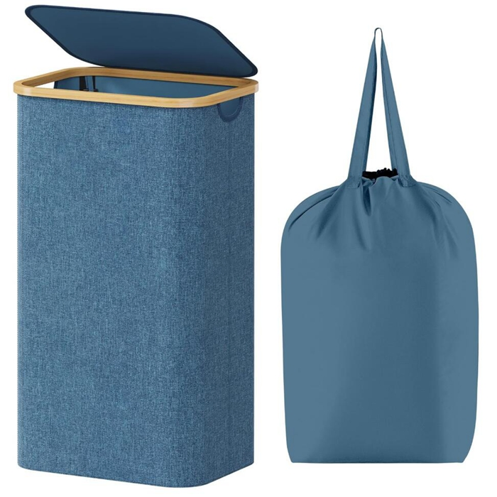 Durable Laundry Hamper Storage Organizer for Bathroom with Removable Inner Bags