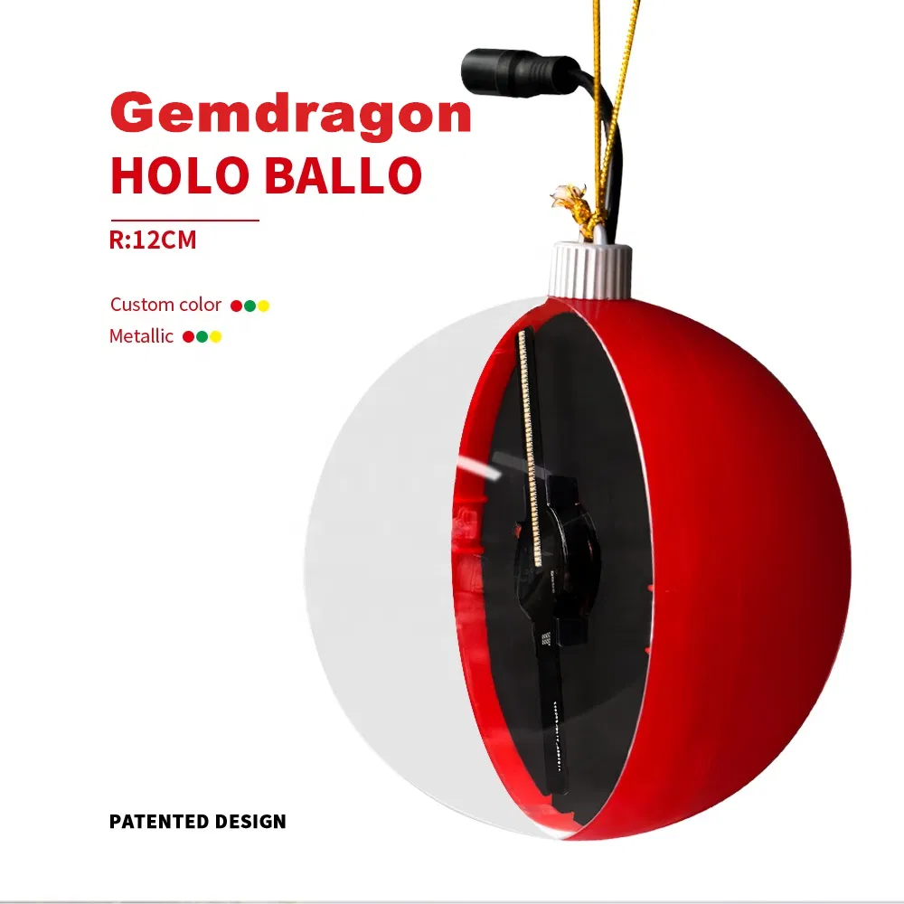 Colorful Small 3D Holographic Projection Display Christmas Lights for Decoration 3D Hologram Fan