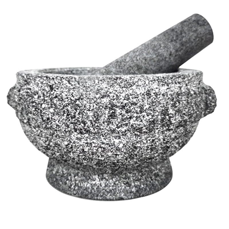 Ступка и пестик из гранита 13x8 см