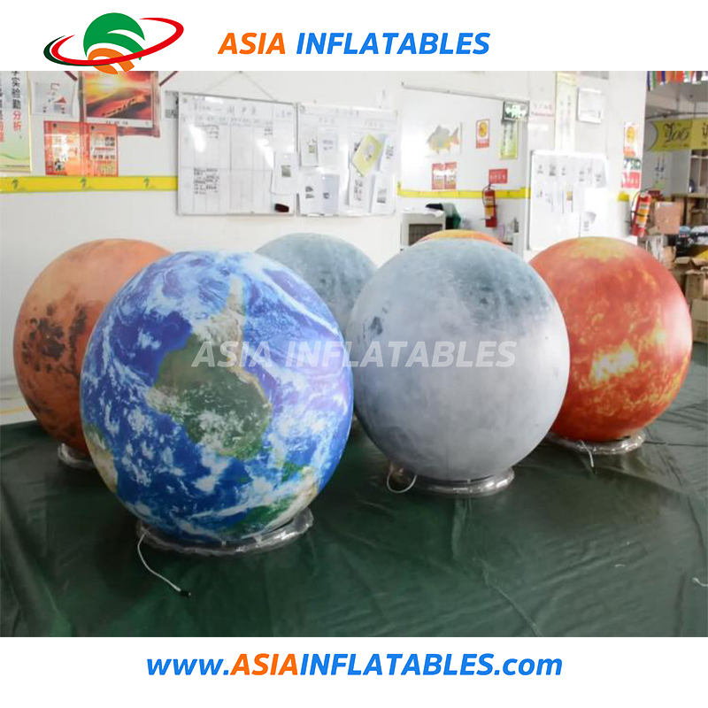 Inflatable Earth Globe Planet Balloon Inflate PVC Earth Model Advertising Decoration