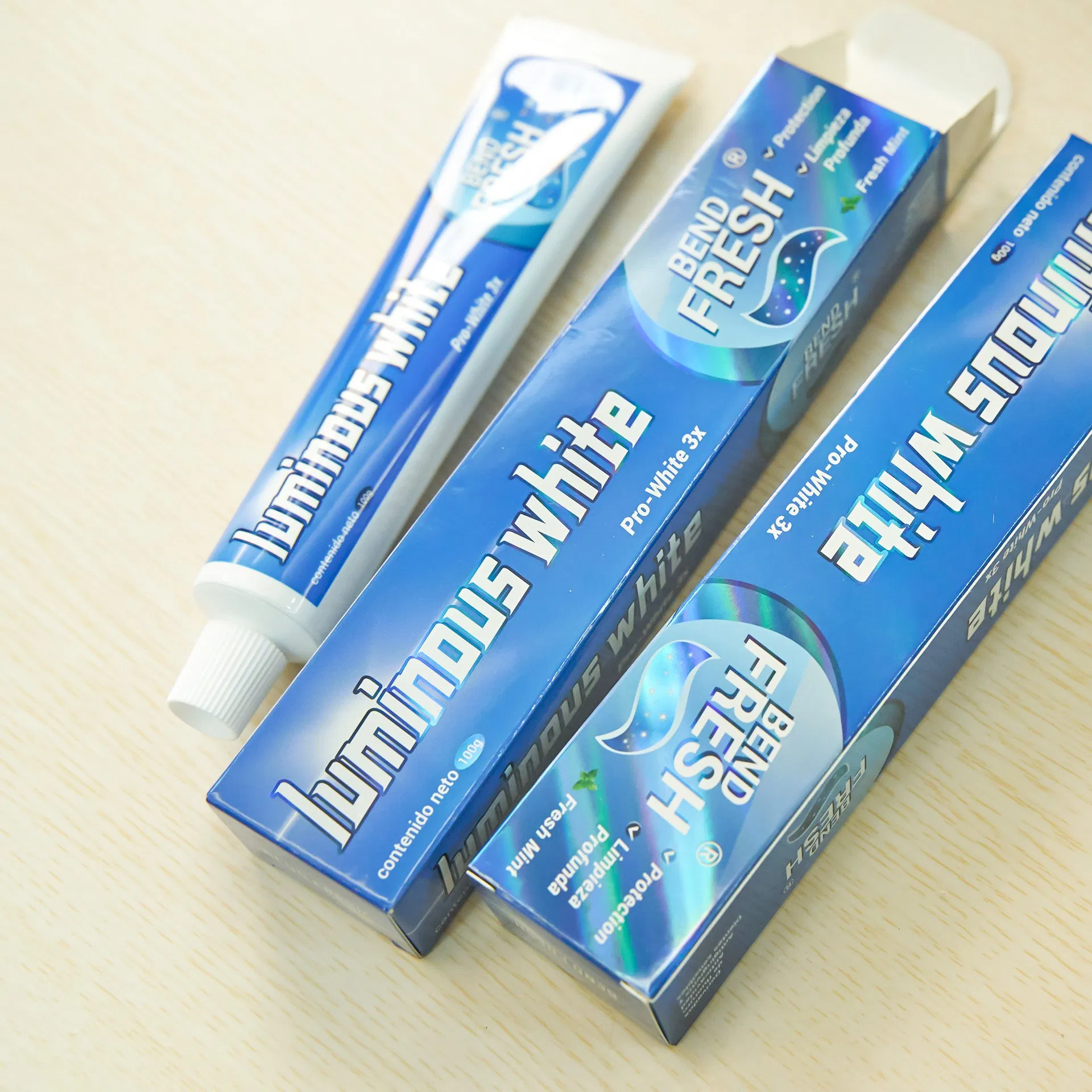 Natural Whitening Toothpaste with GMPC Certification and Private Logo