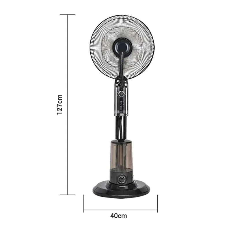 16 Inch Industrial Air Cooling Mist Fan Water Spray Stand Fan