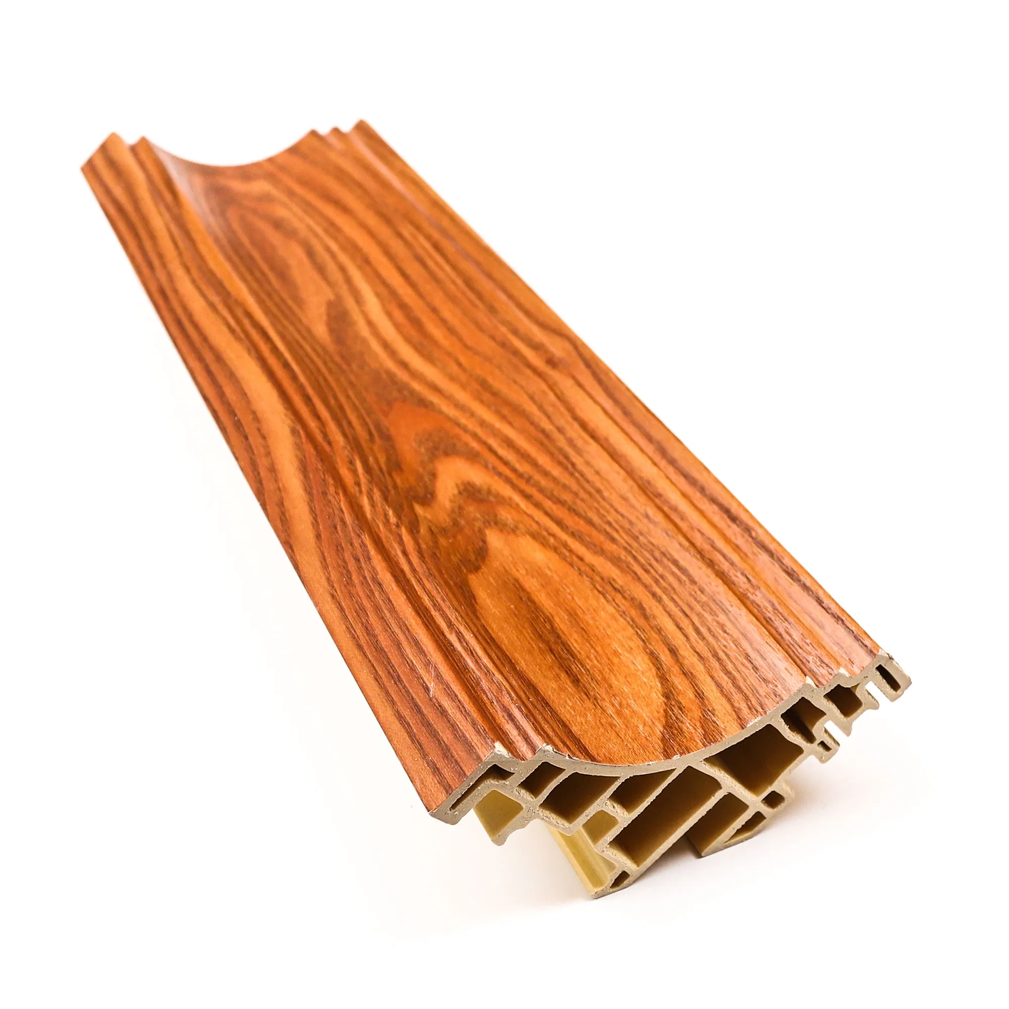 150mm Luxury WPC Bamboo Fiber Composite Interior Decorative Crown Polyurethane Cornice Moulding From Shandong on Sale