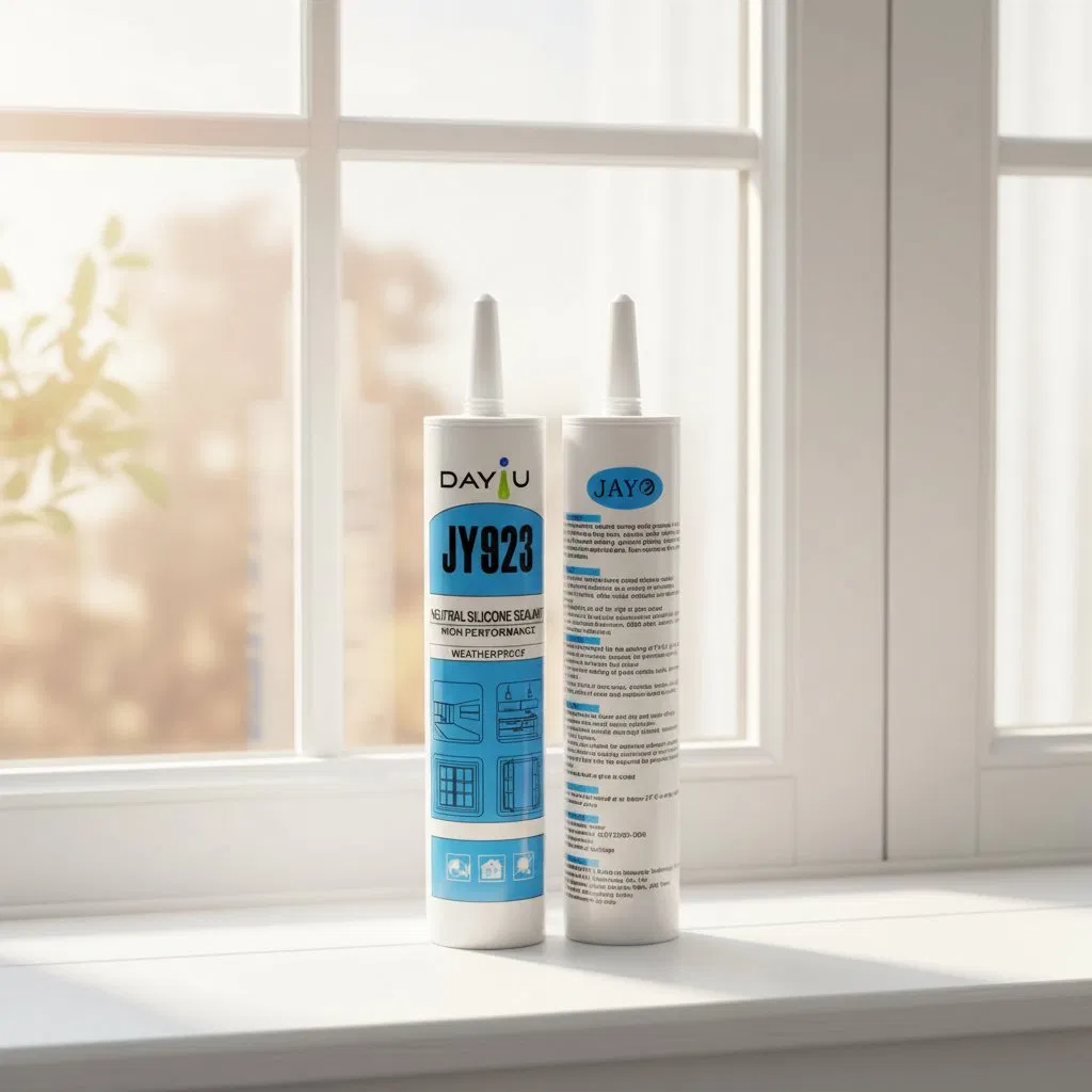 Perimeter Sealing for Windows and Doors Exhibits Weatherproofing Silicone Sealant Neutral
