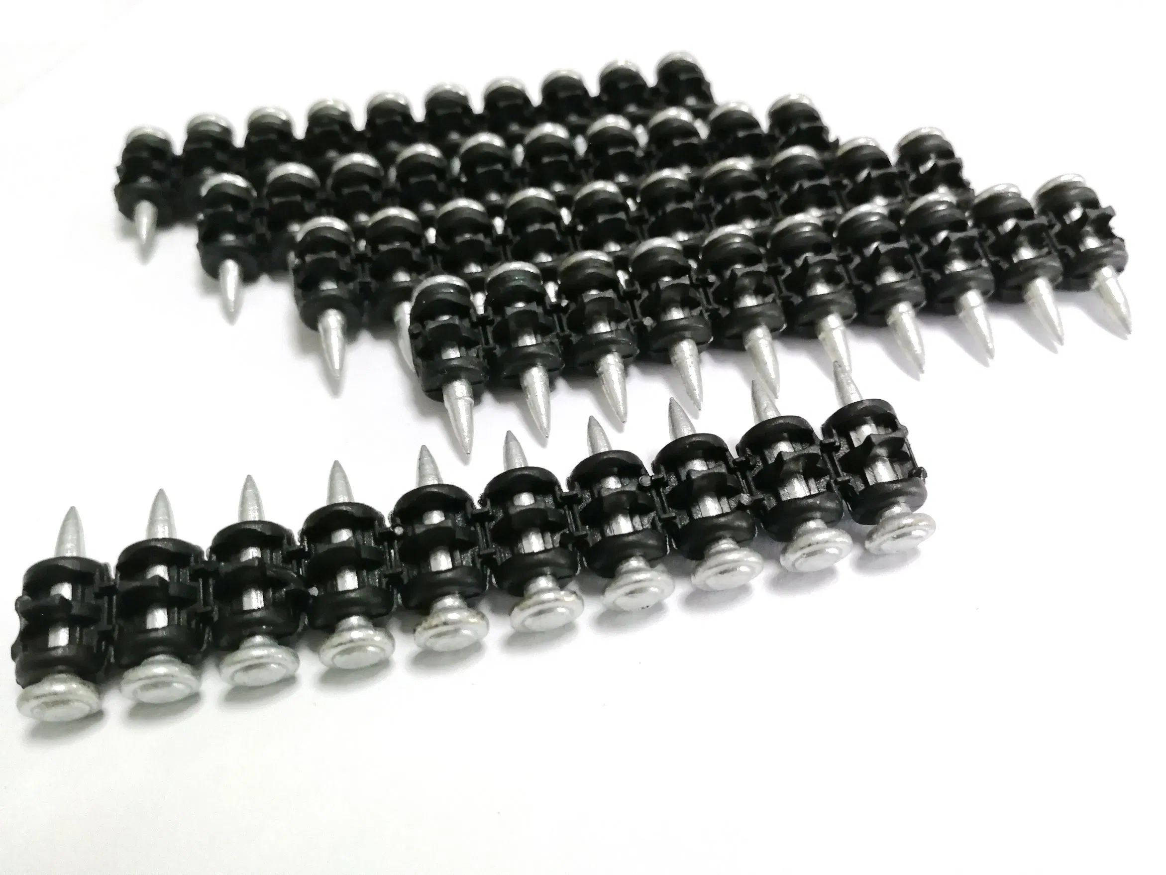 1000 Pack Black High Performance Collated Nails for Bx3 Cordless Concrete and Steel Battery Nailer Strong Drive Pins for Heavy Duty Construction Installatio