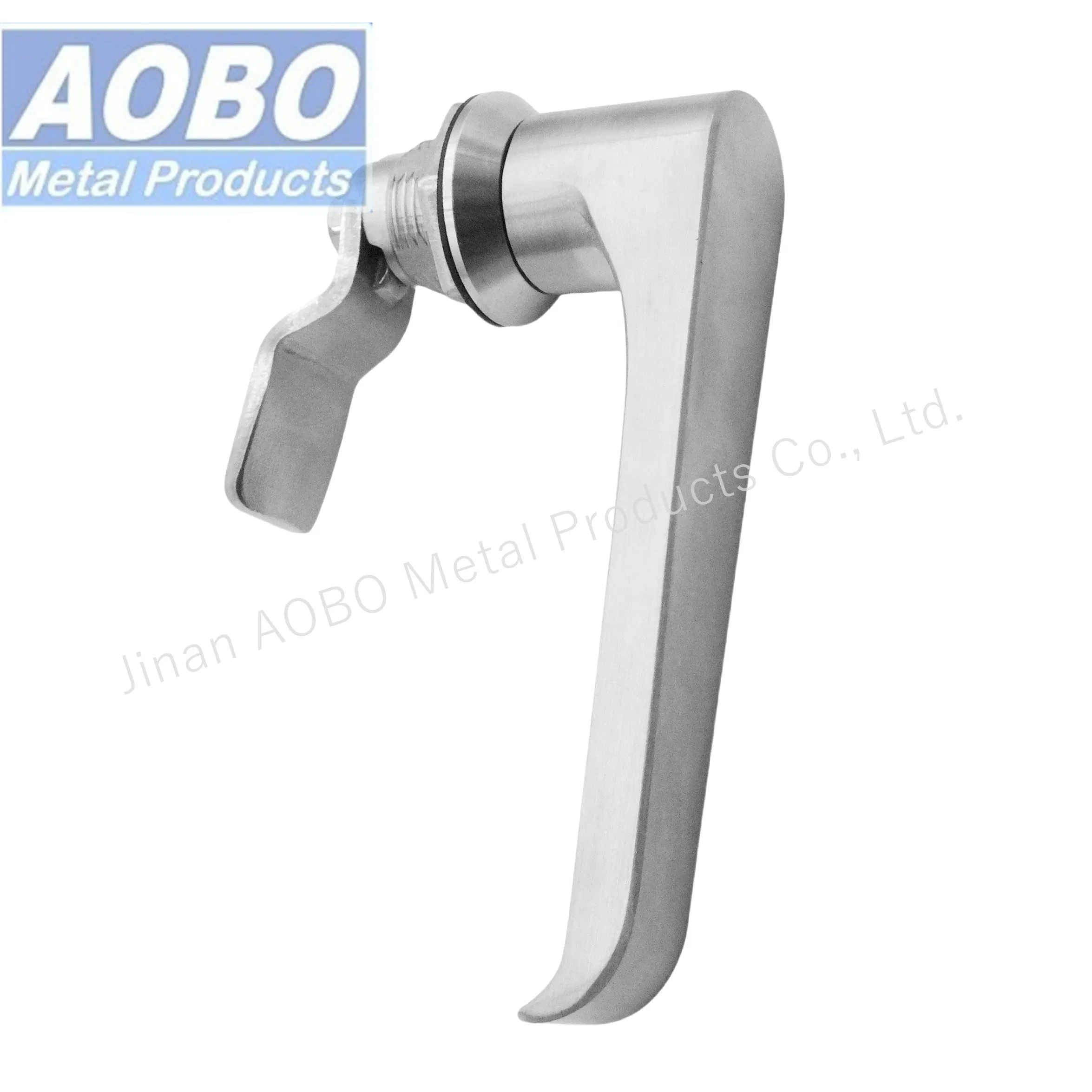 Stainless Steel SUS 316 Precision Cast Distribution Cabinet L Handle Cam Lock HVAC Enclosures General Flat Electric Cabinet Door Handle Lever Handle