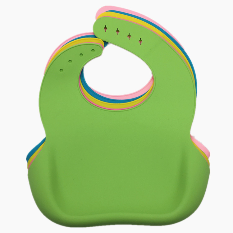 Manufacturer Custom Logo Waterproof Baby Food Pocket Silicone Bib