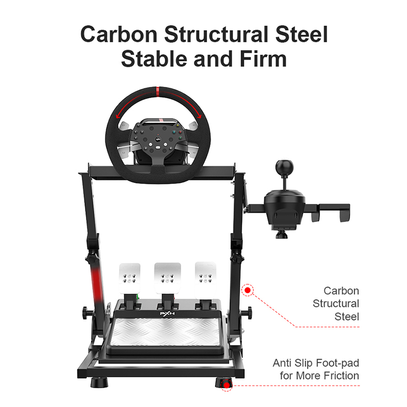 Professional Brake Shifter Game Racing Steering Wheel Chock Stand Compatible with G27 G29 Gt500 T300RS