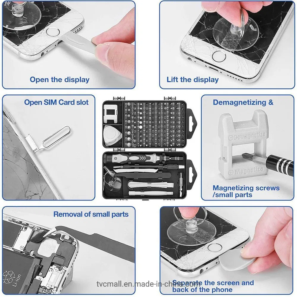122in1 Multi Functional Electronics Mobile Phone Repair Tool Kit Precision Screwdriver Set