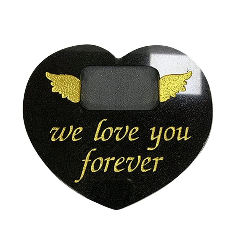 Elegant Black Granite Pet Memorial Photo Frame for Beloved Pets