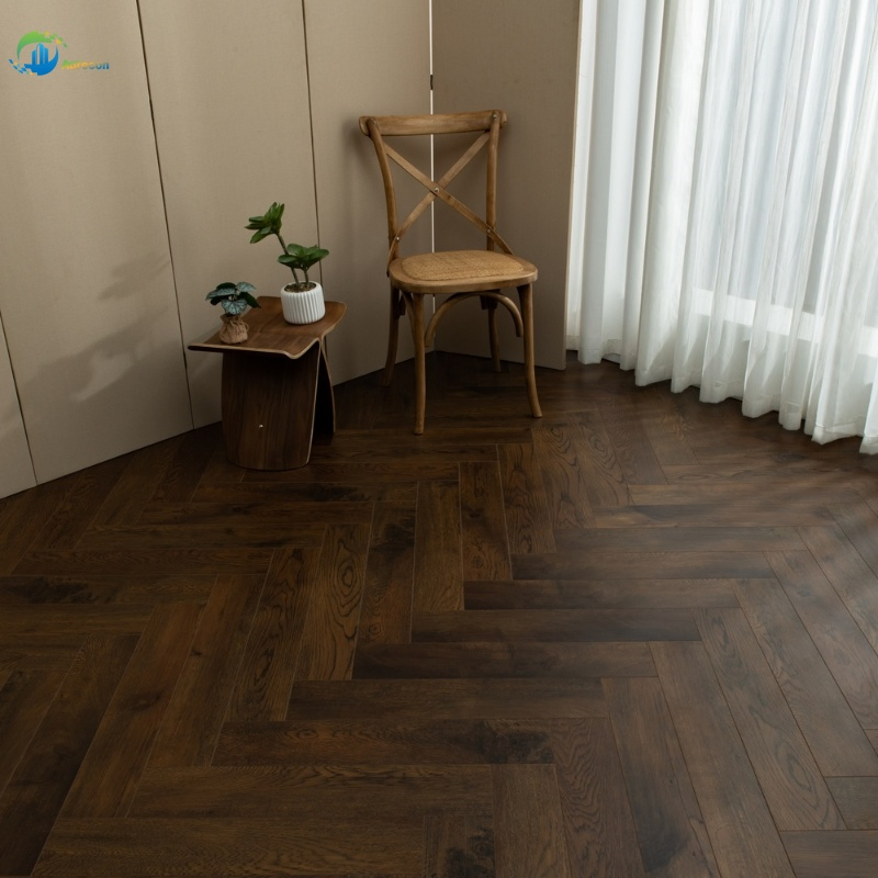 Инженерная доска паркетная елочка 609x115 мм, 3 слоя