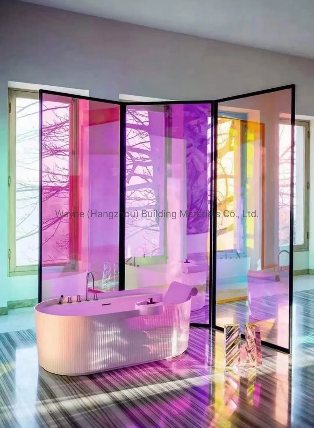 10mm Clear Toughened Glass with Silkscreen Art Design for Decorative Interior Exterior Application