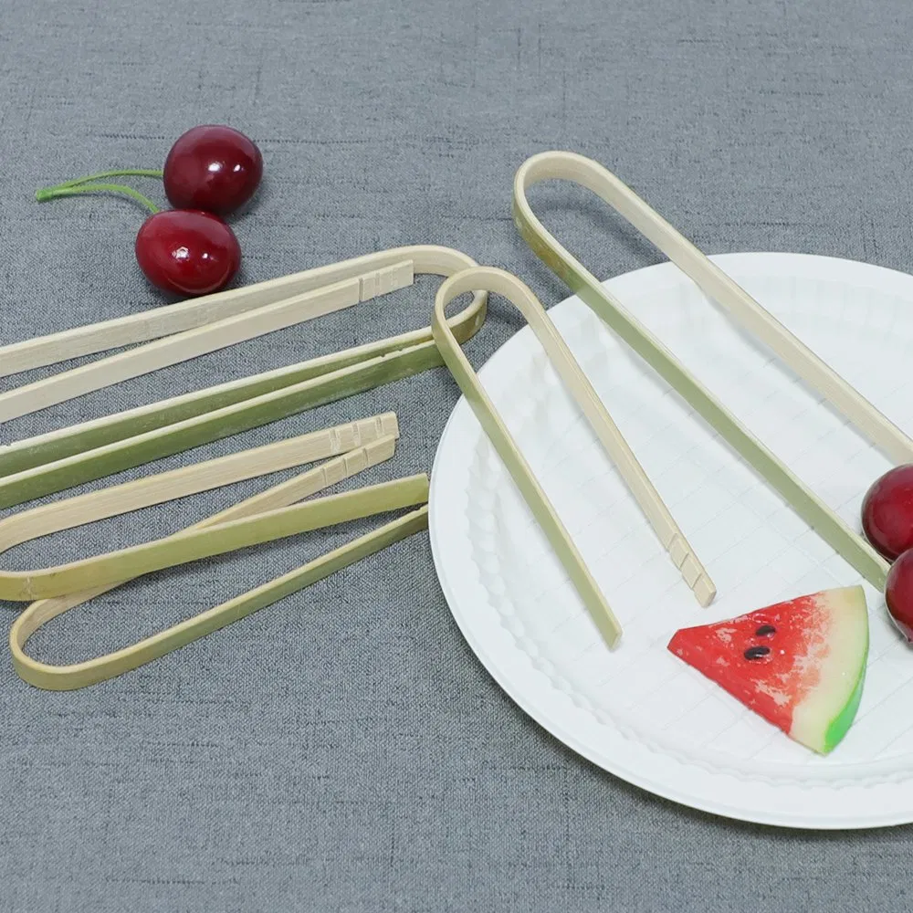 Bamboo Bread Toaster Clip Manufacturing 9cm BBQ Bread Clip Wholesale Bamboo Tong