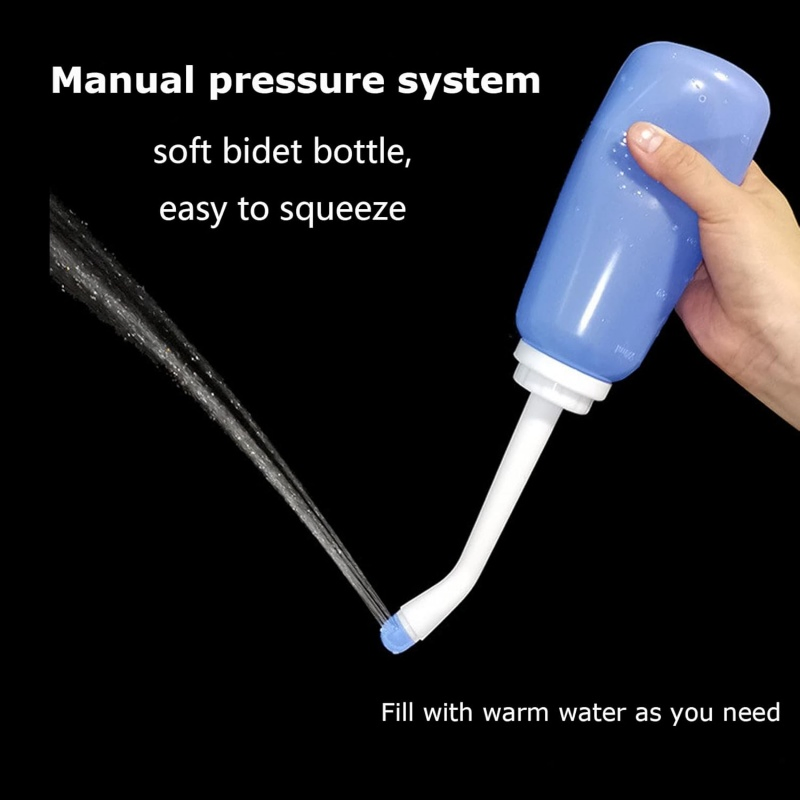 Factory Wholesale 500ml Portable Travel Bidet Vaginal Cleaner Bidet Sprayer Bottle