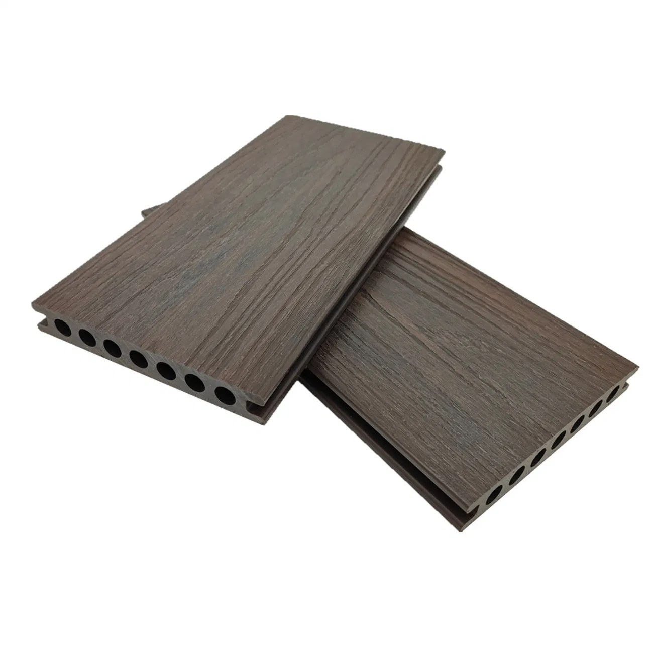 Co-Extruded WPC Decking Board Sanded Finish for Resort Poolside