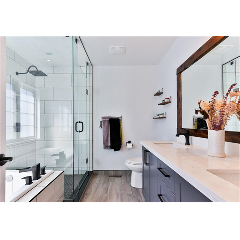 Minimalist Frameless Folding Shower Glass Screen Shower Door for Bathroom