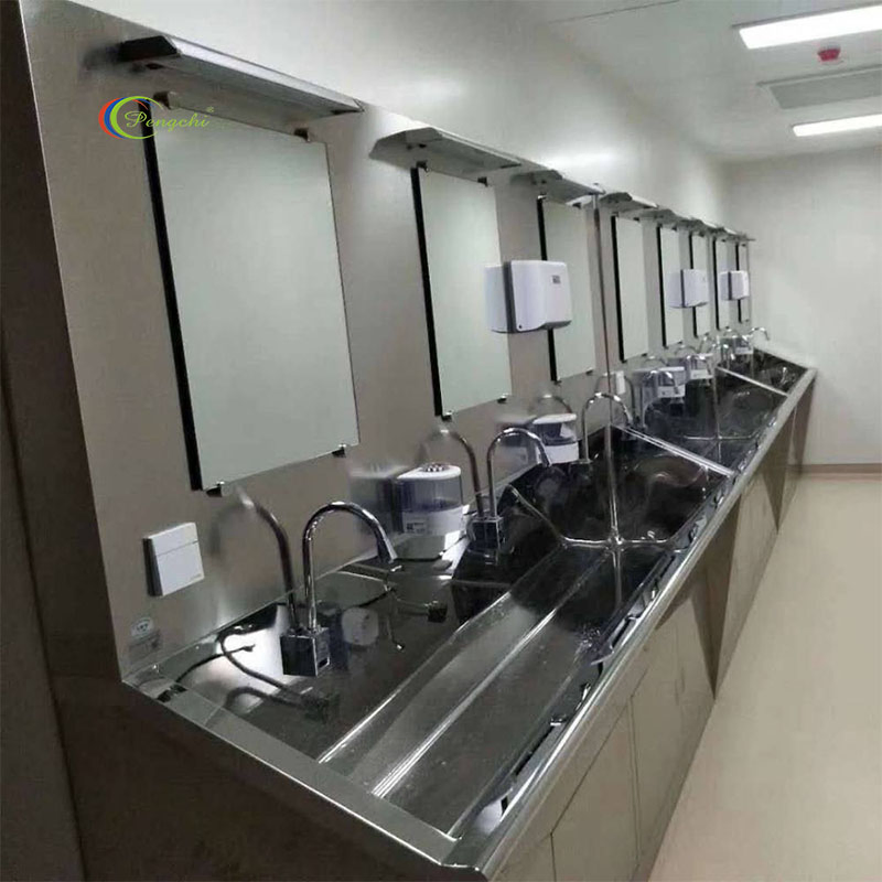 Durable 304 Stainless Steel Hospital Hand Washing Station Sink
