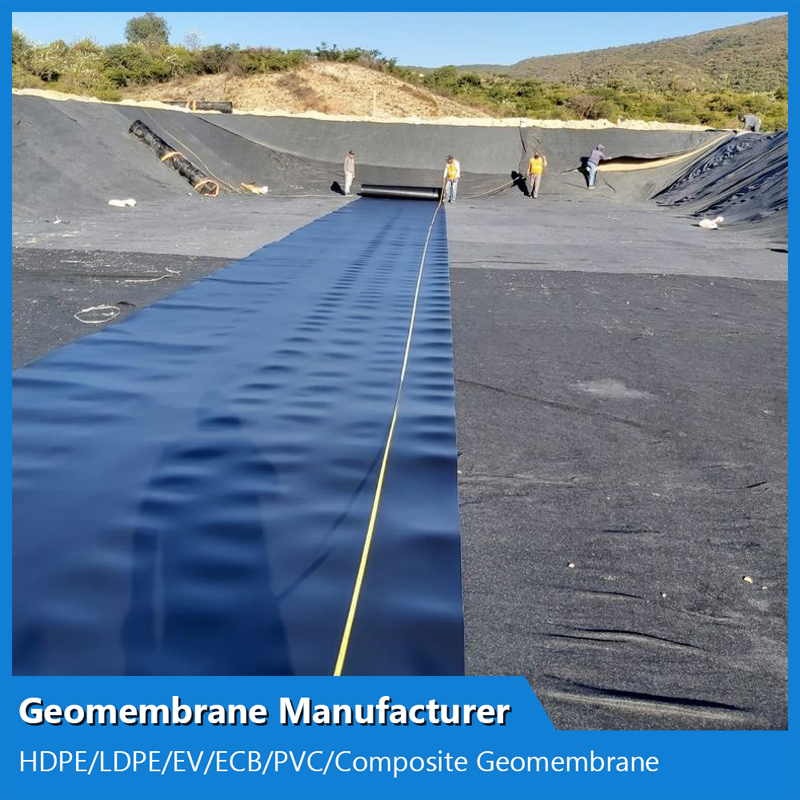 0.2 - 2mm Geomembranes Film for Artificial Lake Pond Liner HDPE Geomembrane