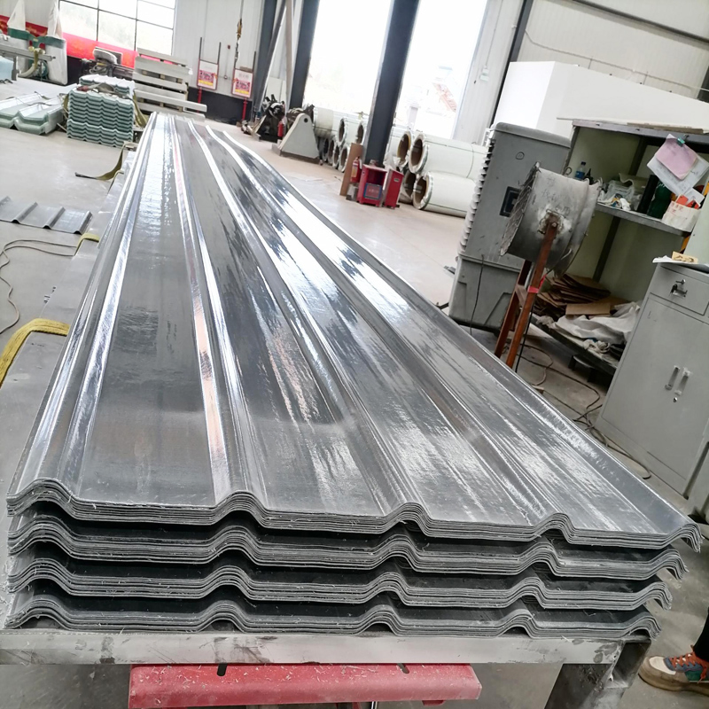 Clear Fibreglass Ceiling Corrugated GRP Fiberglass FRP Roof Tiles