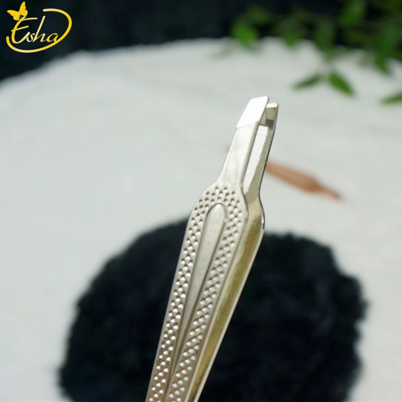 Meticulous Mirror Lamp Stainless Steel Eyebrow Clip Tweezers Tool