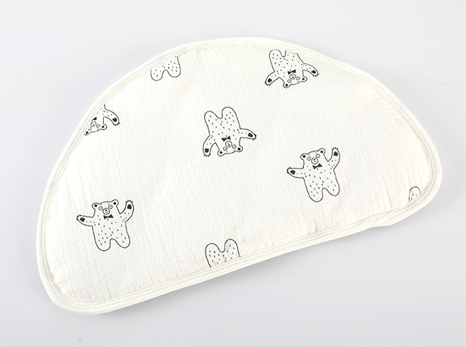 New Newborn Super Soft Baby Pillow Cushion Flat Pillow Towel Breathable Sweat-Absorbing Baby Anti-Spit Milk Cloud Pillow