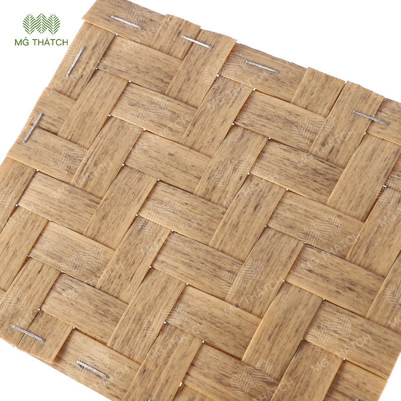 New Plastic Synthetic Rattan Woven Bamboo Mat Sheet for Ceiling Decoration