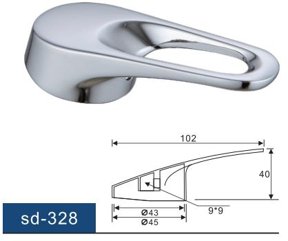 Ручка для смесителя хром, литье под давлением